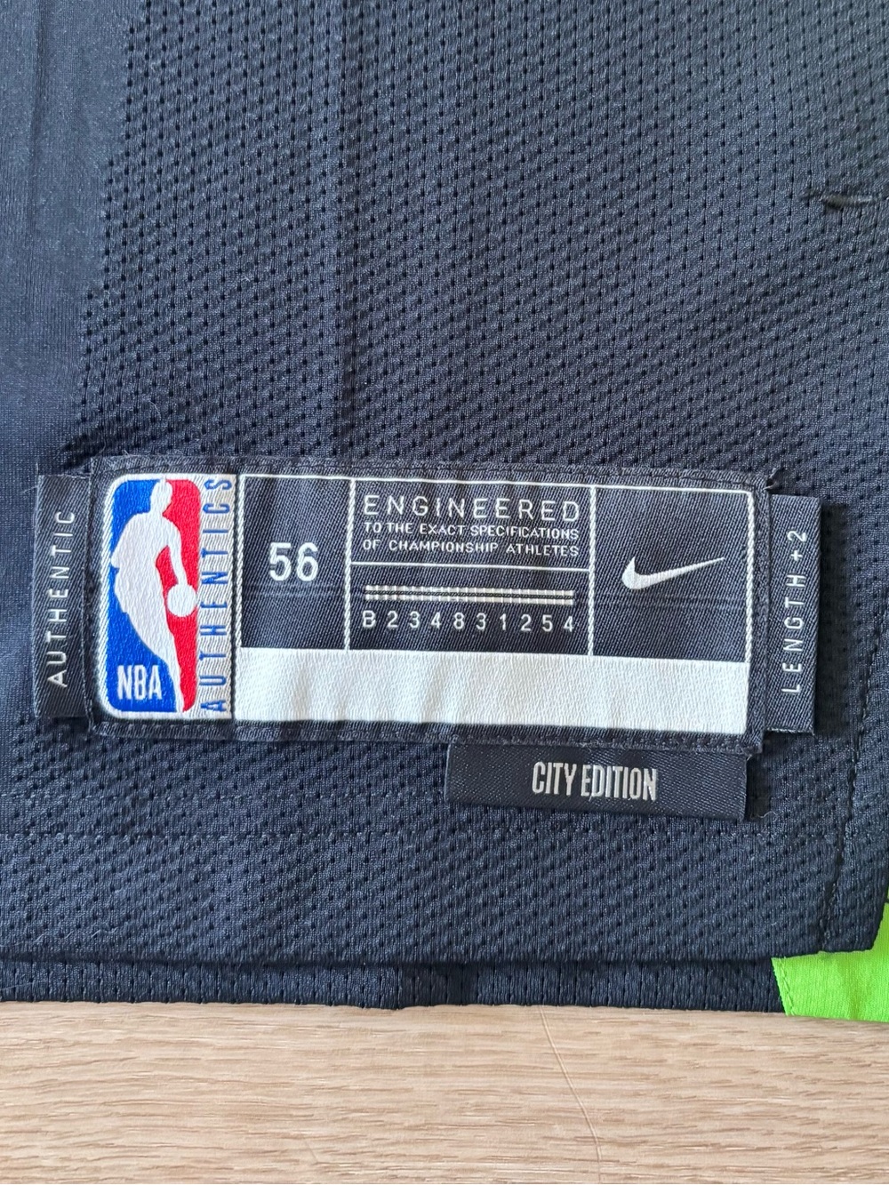 Authentic Jayson Tatum Boston Celtics Jersey Nike NBA City Edition 56 2XL - Picture 6 of 16
